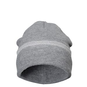 BEASTIE pipo meleerattu vaaleanharmaa / heijastava