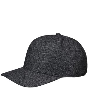 DARE WOOL MIX PRE CURVED lippalakki meleerattu tummanharmaa