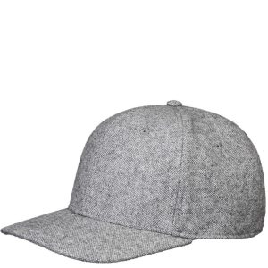 DARE WOOL MIX PRE CURVED lippalakki meleerattu vaaleanharmaa